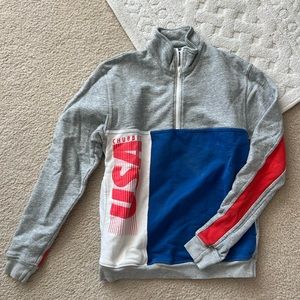 Chubbies Men’s USA quarter zip pullover size S